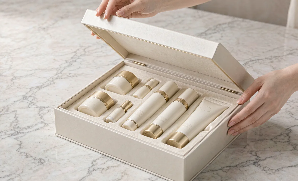 礼品盒内衬设计 磁吸翻盖礼盒